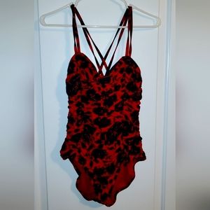 Retro One Piece Swimsuit Women's Small